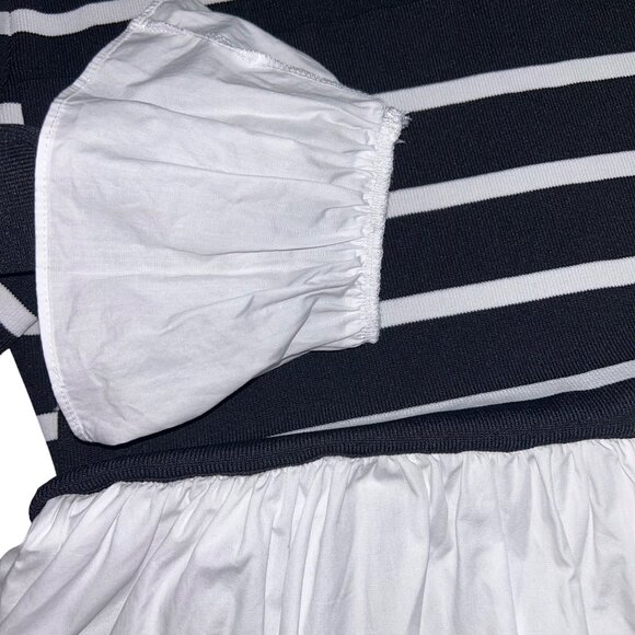 English Factory Poplin Combo Knit Dress Size XS / Black and White Stripes - Picture 6 of 10